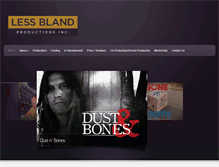 Tablet Screenshot of lessblandproductions.com